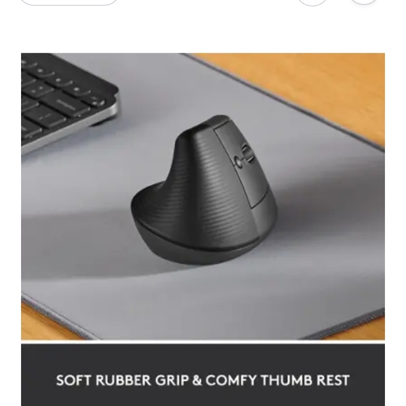 Logitech Lift Vertical Ergonomic Mouse - GRAPHITE - Picture 4 of 9